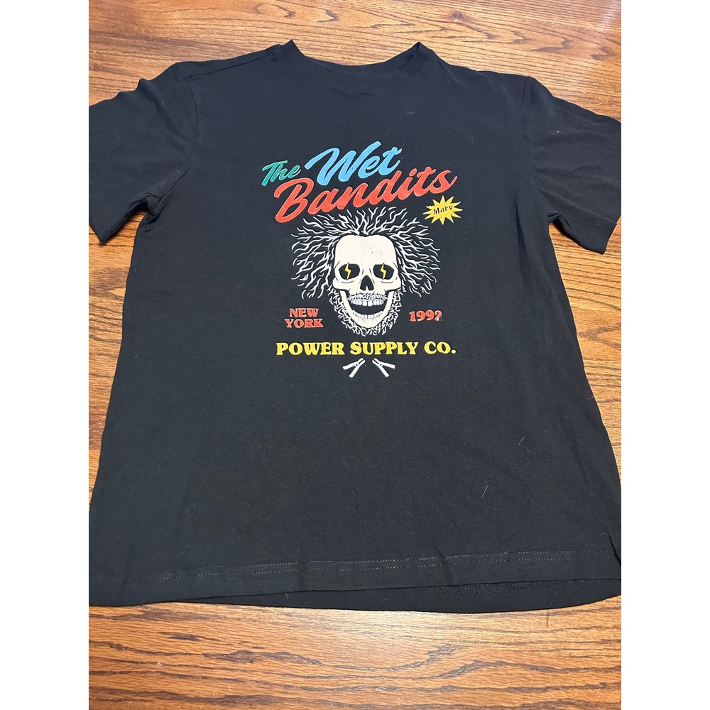 The Wet Bandits Home Alone Marv Graphic T-Shirt Black Small 1992 Power Supply